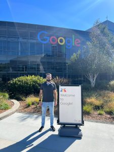 Nosso CEO, Renato Guitti, em visita ao Googleplex no Vale do Silício.